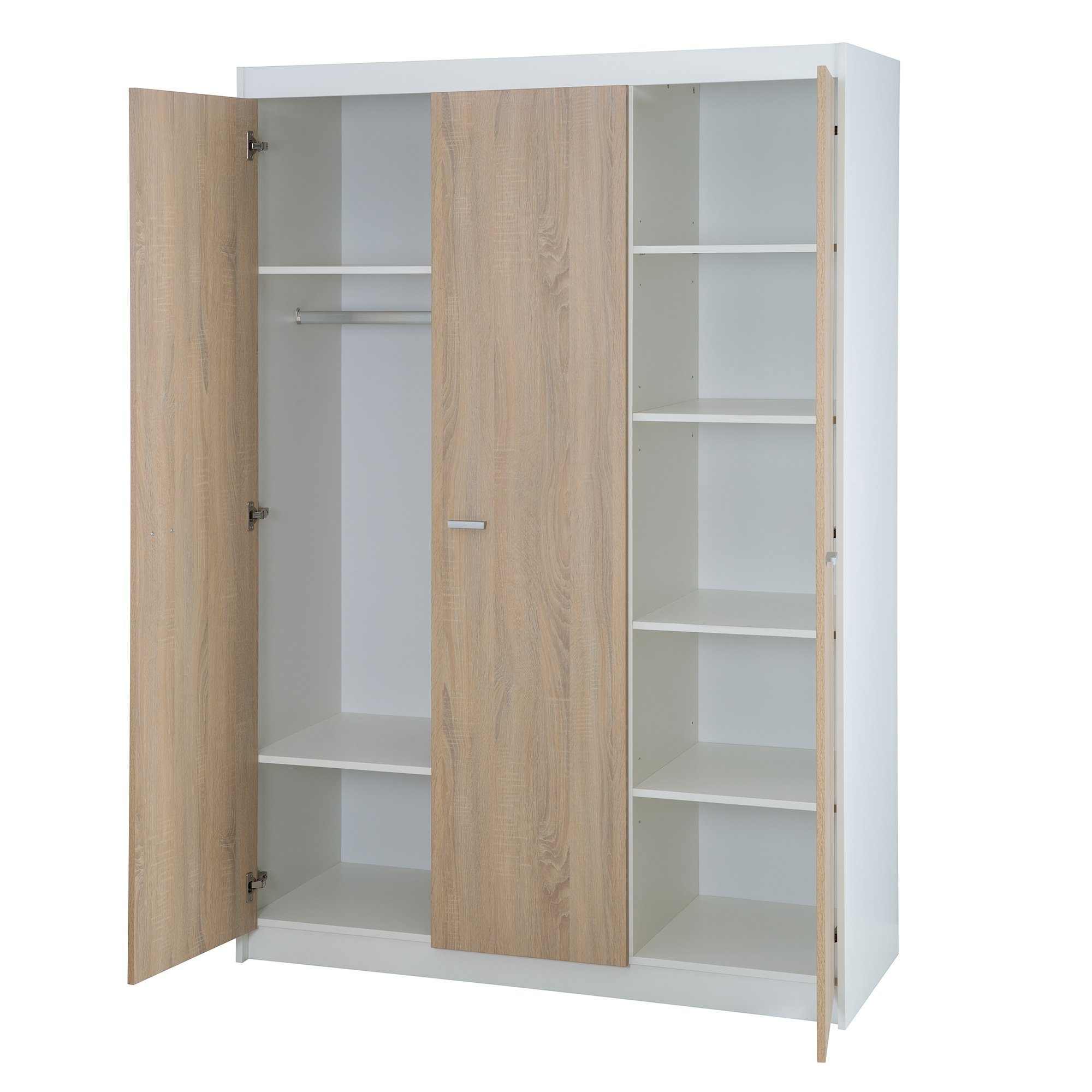 roba® Babyzimmer-Komplettset Gabriella, Gitterbett, breite Wickelkommode & Schrank 3-türig