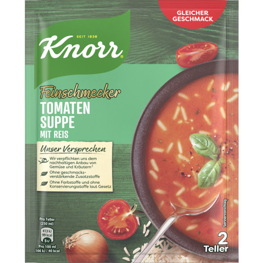 Knorr Feinschmecker Tomatensuppe mit Reis 49G