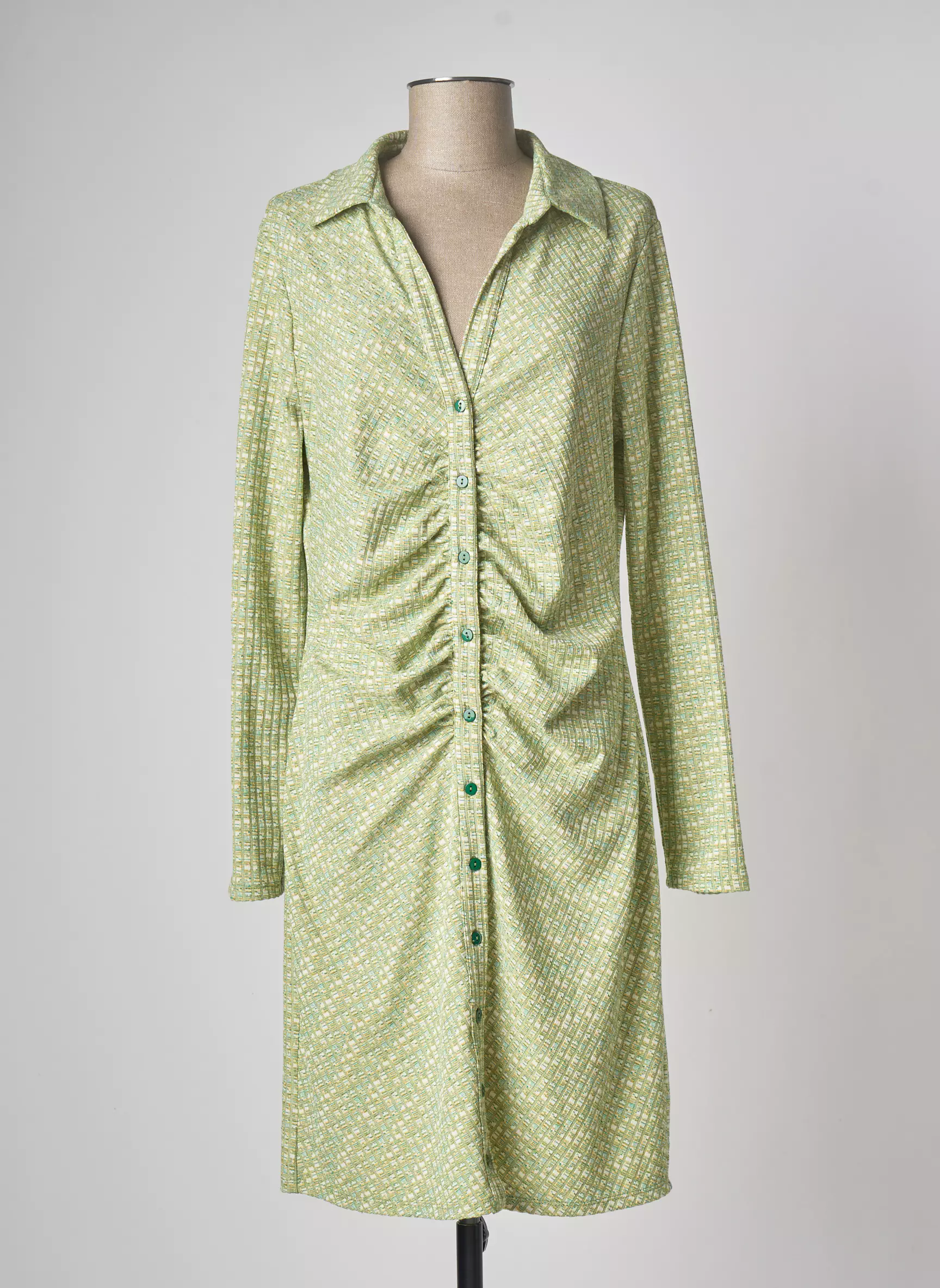 Esqualo Robes Mi Longues Femme couleur vert
