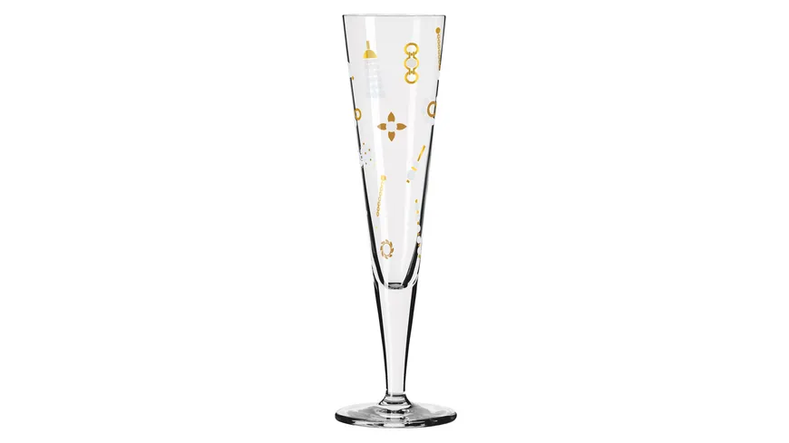 RITZENHOFF  Champagnerglas Goldnacht #40 von Nathalie Jean F24 Gold, Weiß