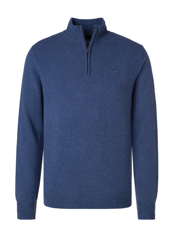 HACKETT, Troyer, Lammwolle, jeansblau meliert