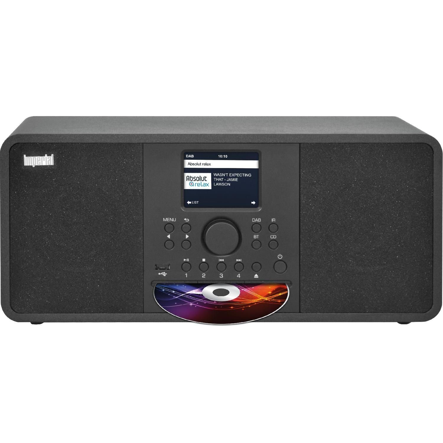 IMPERIAL by TELESTAR DABMAN i205 CD DAB+ Digitalradio UKW Empfang CD Player Internetradio Digitalradio (DAB) (DAB+ und RDS UKW Radio, Internetradio, Webradio, CD-Player, CD-Recorder, 30 W, 3