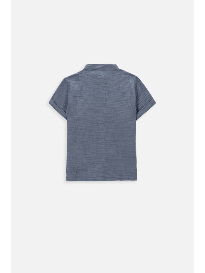Coccodrillo Hemd mit kurzen Ärmeln in blau günstig kaufen 74