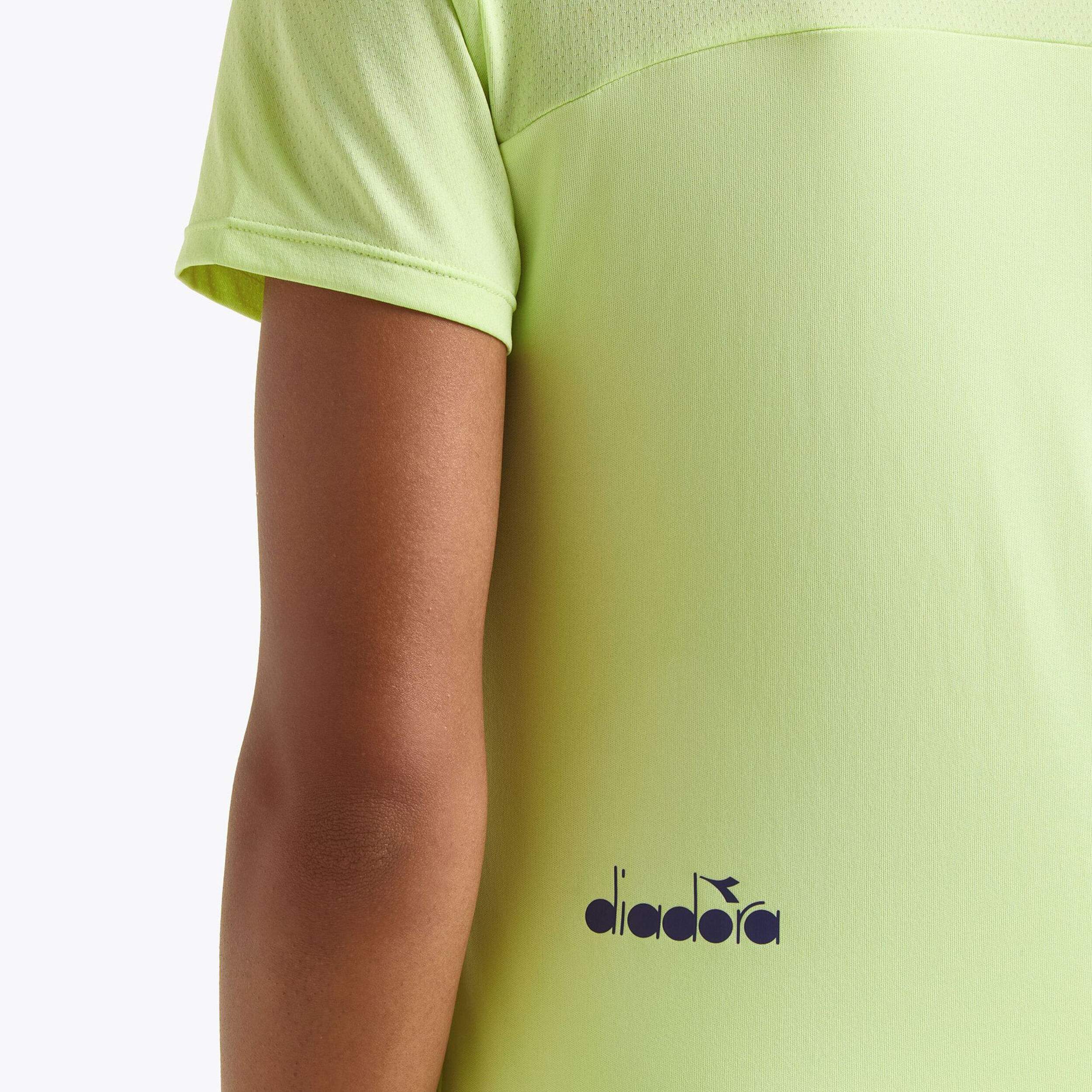 L. Short Sleeve T-Shirt Damen - Limette