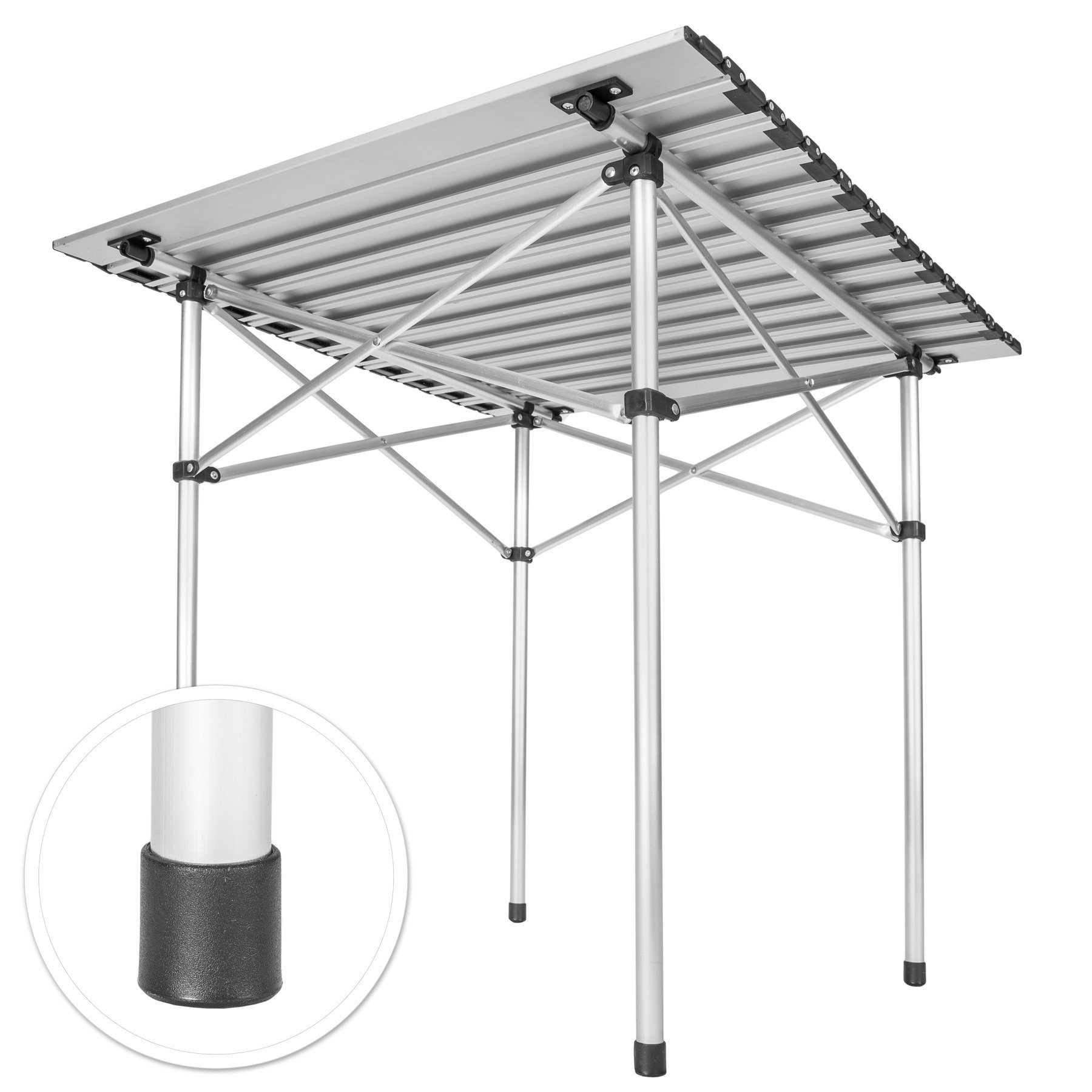 tectake Campingtisch Camping Klapptisch aus Aluminium inkl. Tasche (1-St., 1 tlg)