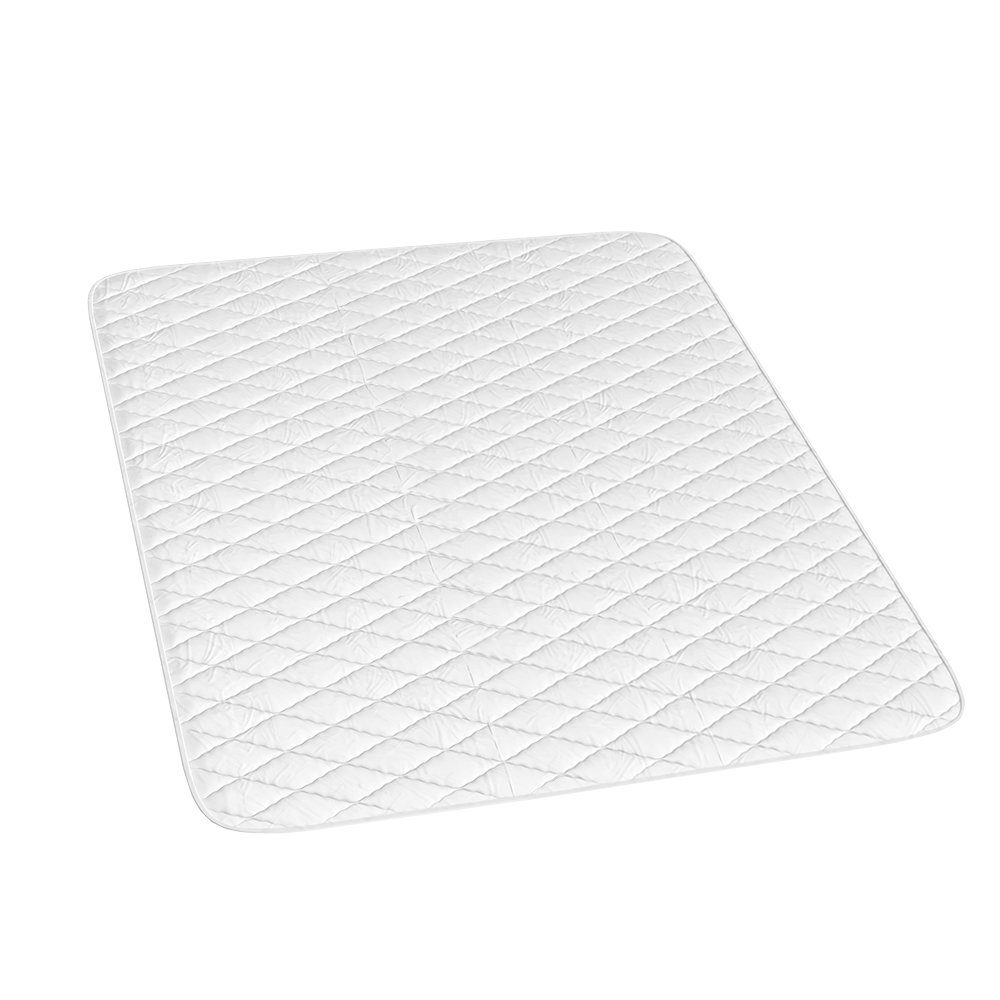 Matratzenschutzbezug Topper Matratzenschoner Auflage 160x200 weiß Mikrofaser VitaliSpa®