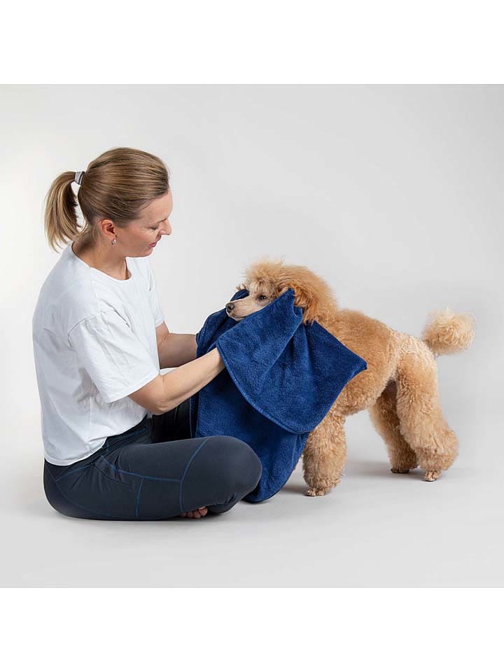 Paikka Hunde-Badetuch in Blau günstig kaufen 40x110 cm