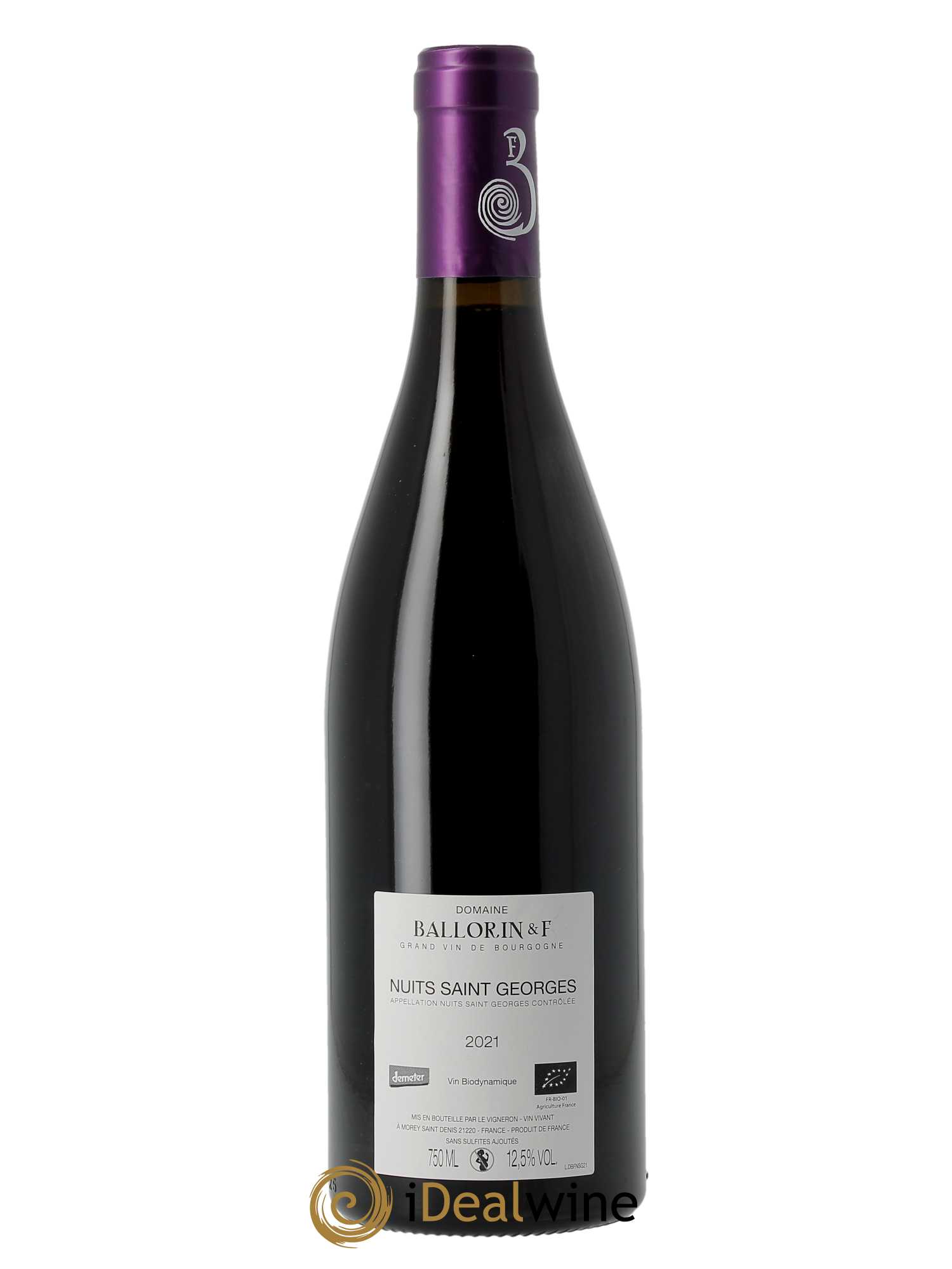 Nuits Saint-Georges Ballorin & F(Domaine)  2021 - Lot de 1 Bouteille