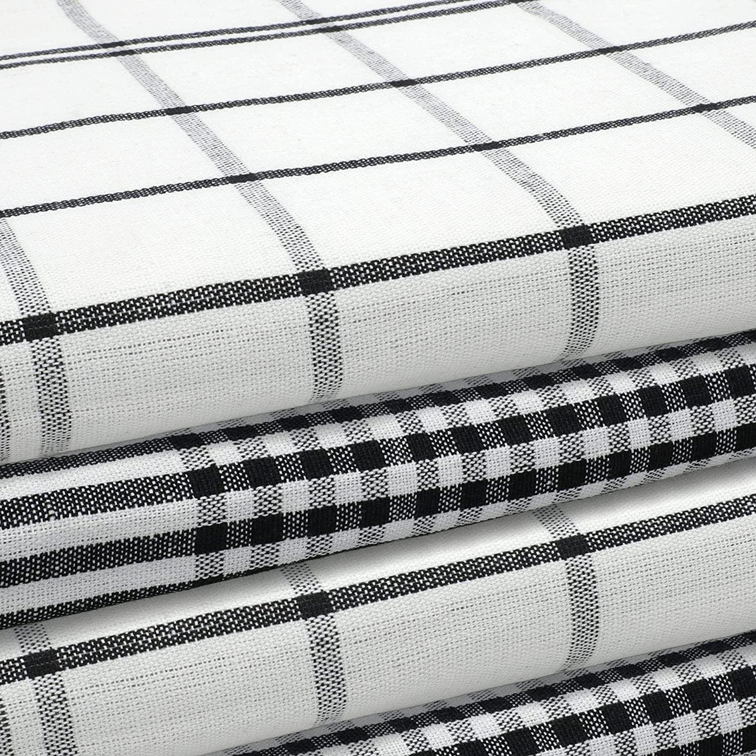 Zestri Geschirrtuch Geschirrhandtücher 4er Set kariert 50x70 saugstarkes Küchenhandtuch, (50-tlg., 4 Stück), 100% Baumwolle Geschirrtücher - modernes Design - saugstark