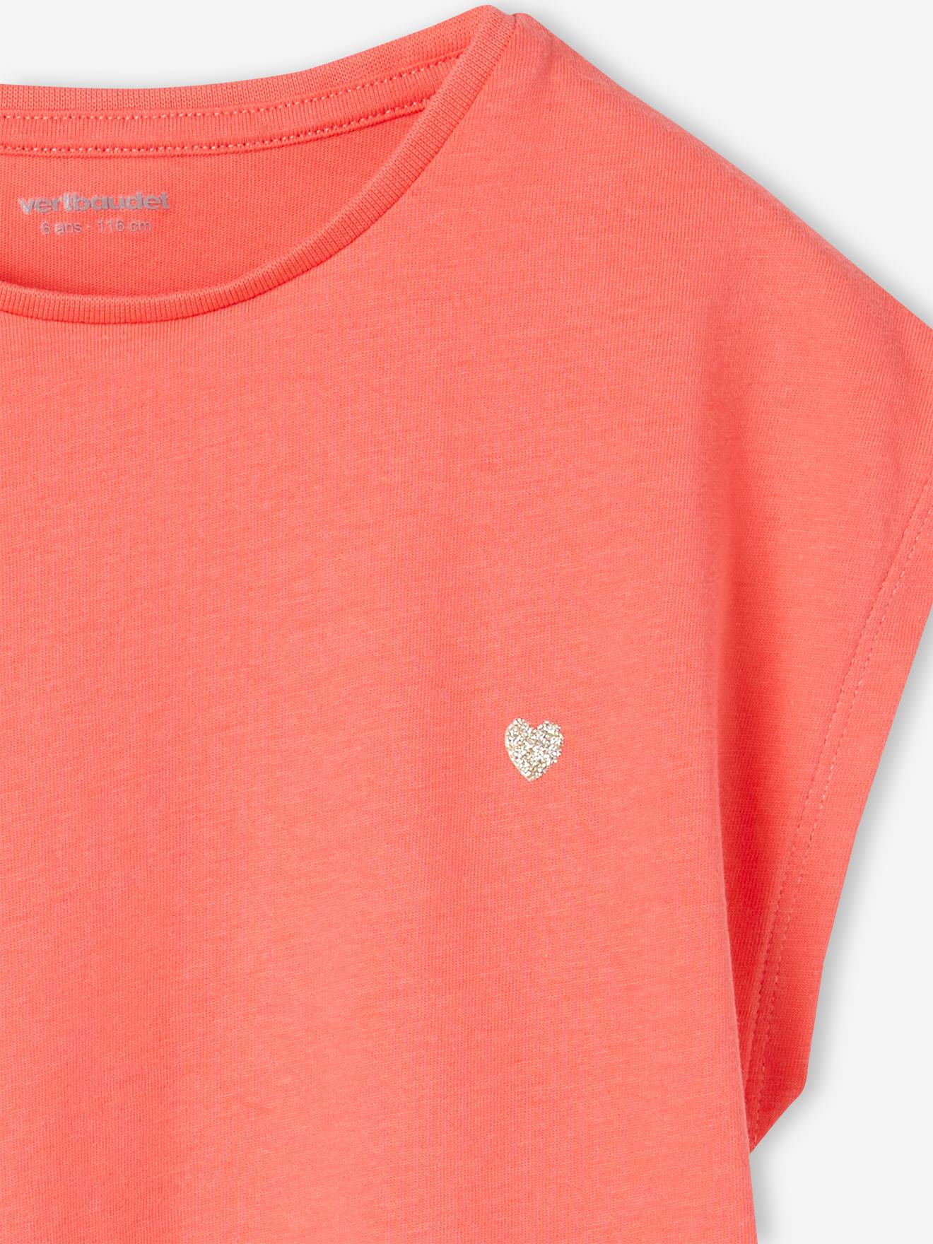 Vertbaudet Mädchen T-Shirt BASIC, personalisierbar Oeko-Tex - wollweiß
