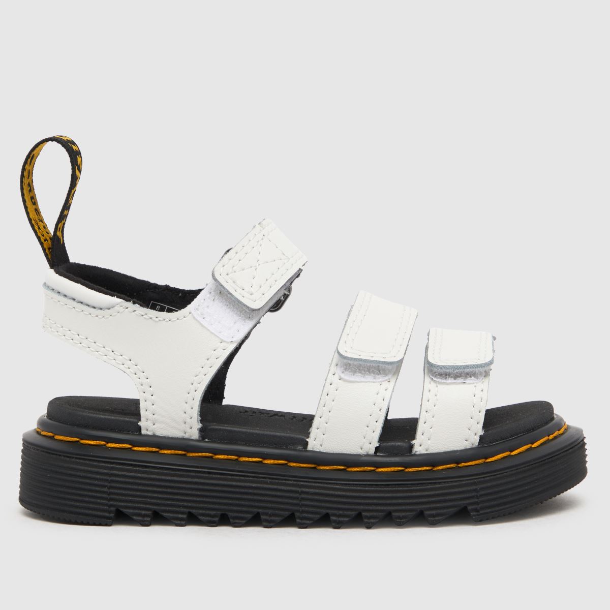 Dr. Martens fehér klaire kisgyermek szandál