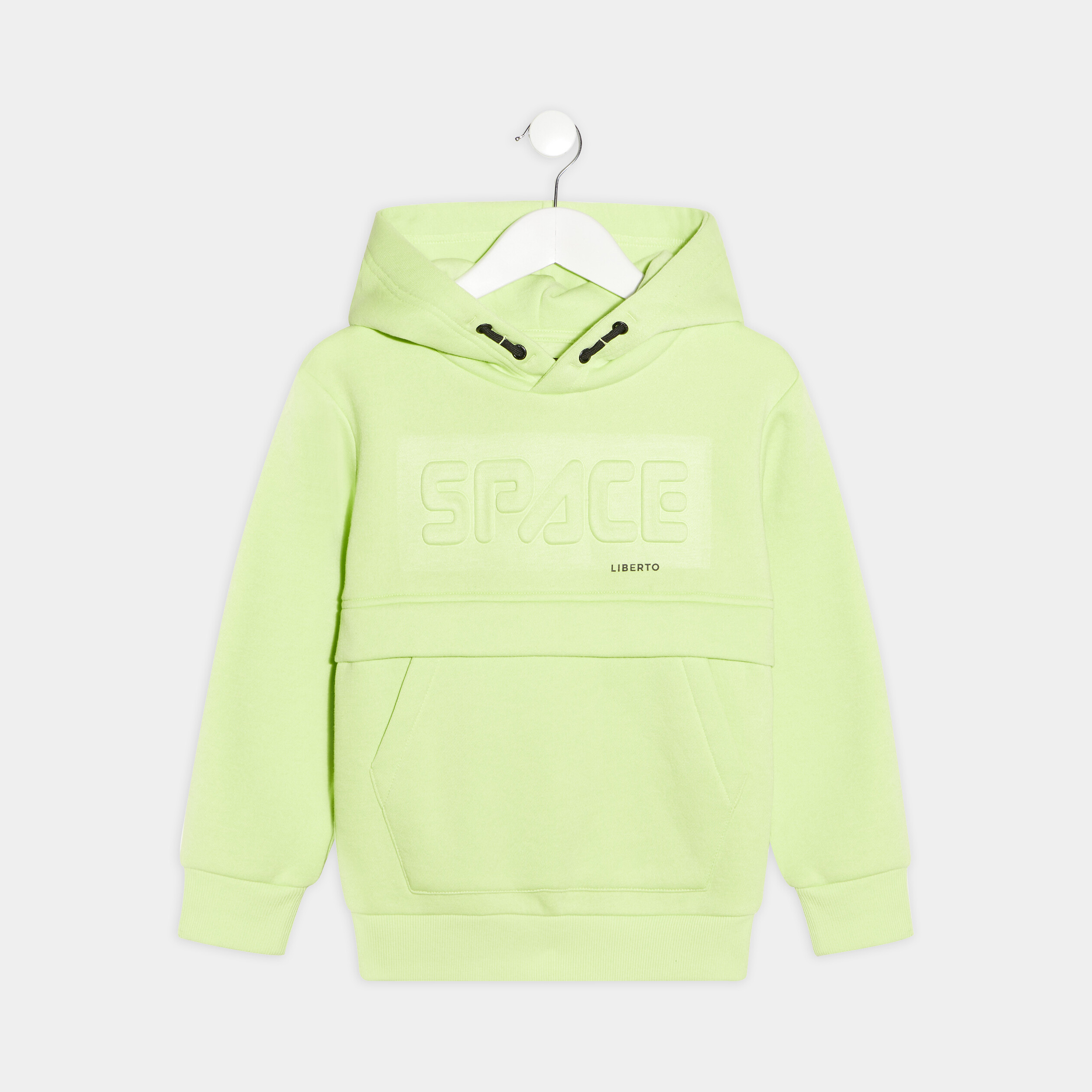 Sweat à capuche hoodie Liberto vert fluo garçon | La Halle