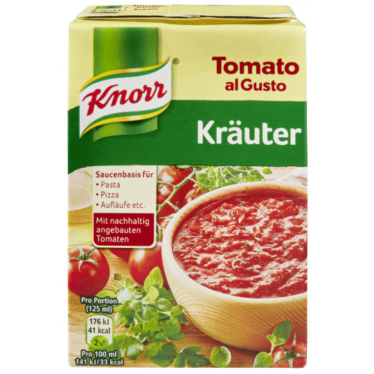 Knorr Tomato al Gusto Kräuter Sauce 370G