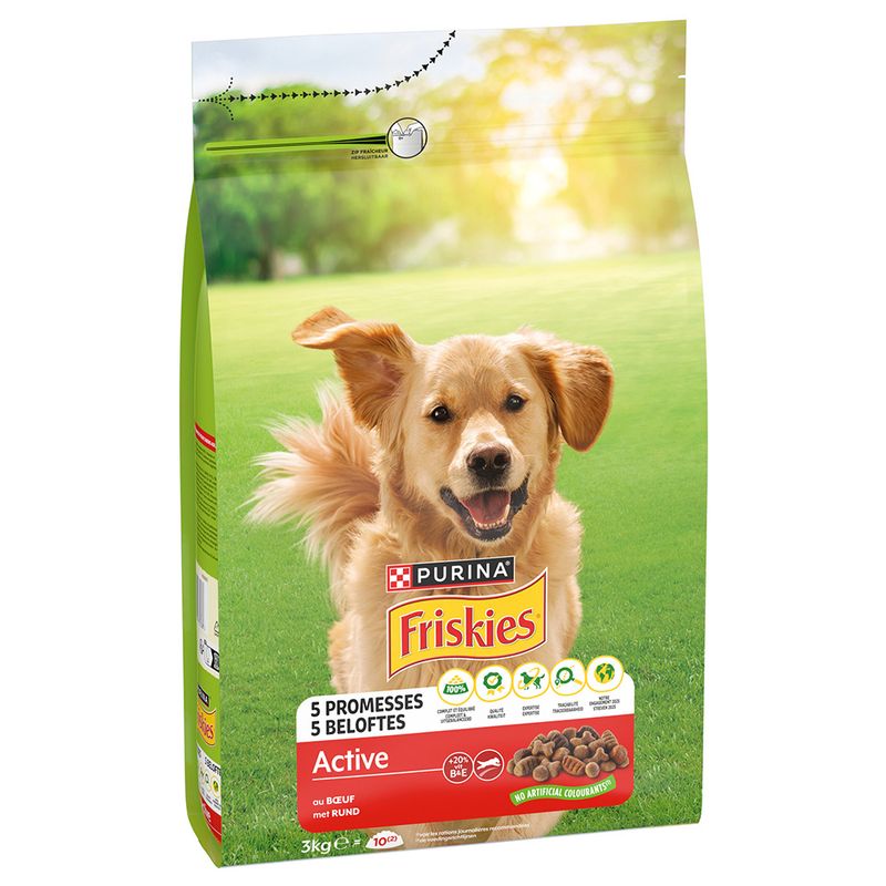 PURINA Friskies Adult Hund Active mit Rind