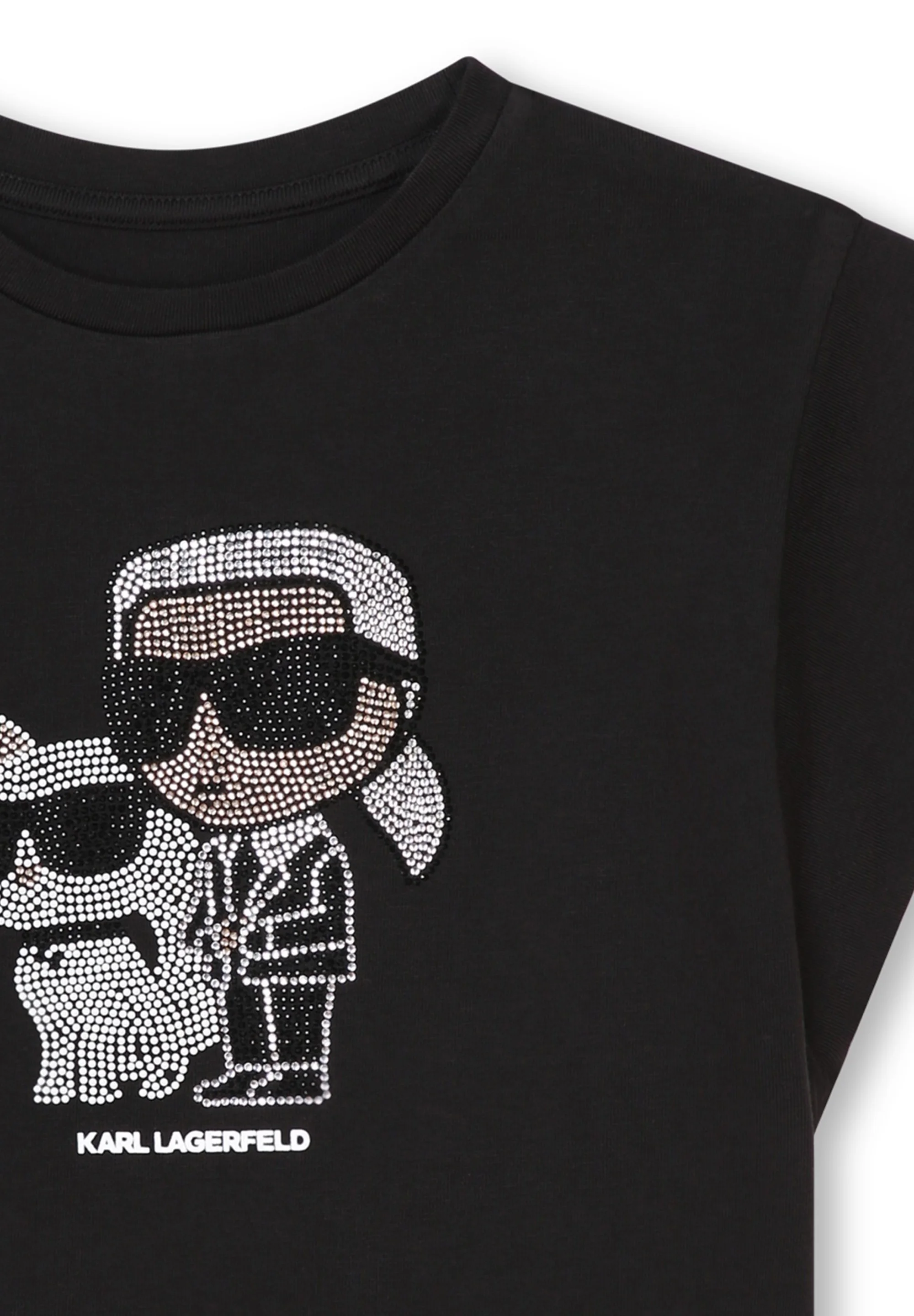 KARL LAGERFELD KIDS À ILLUSTRATION EN STRASS - Camiseta con estampado