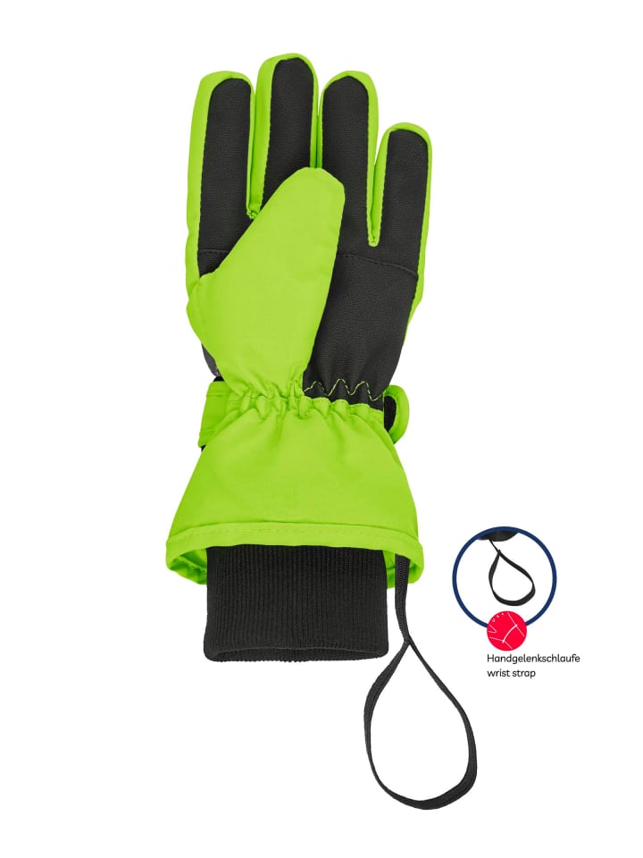 Playshoes Finger-Handschuh Schneeflocken in Grün günstig kaufen