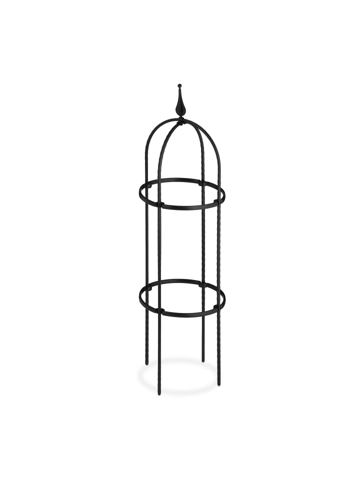 relaxdays 2 x Rankhilfe in Schwarz - (H)85 x Ø 25 cm günstig kaufen onesize