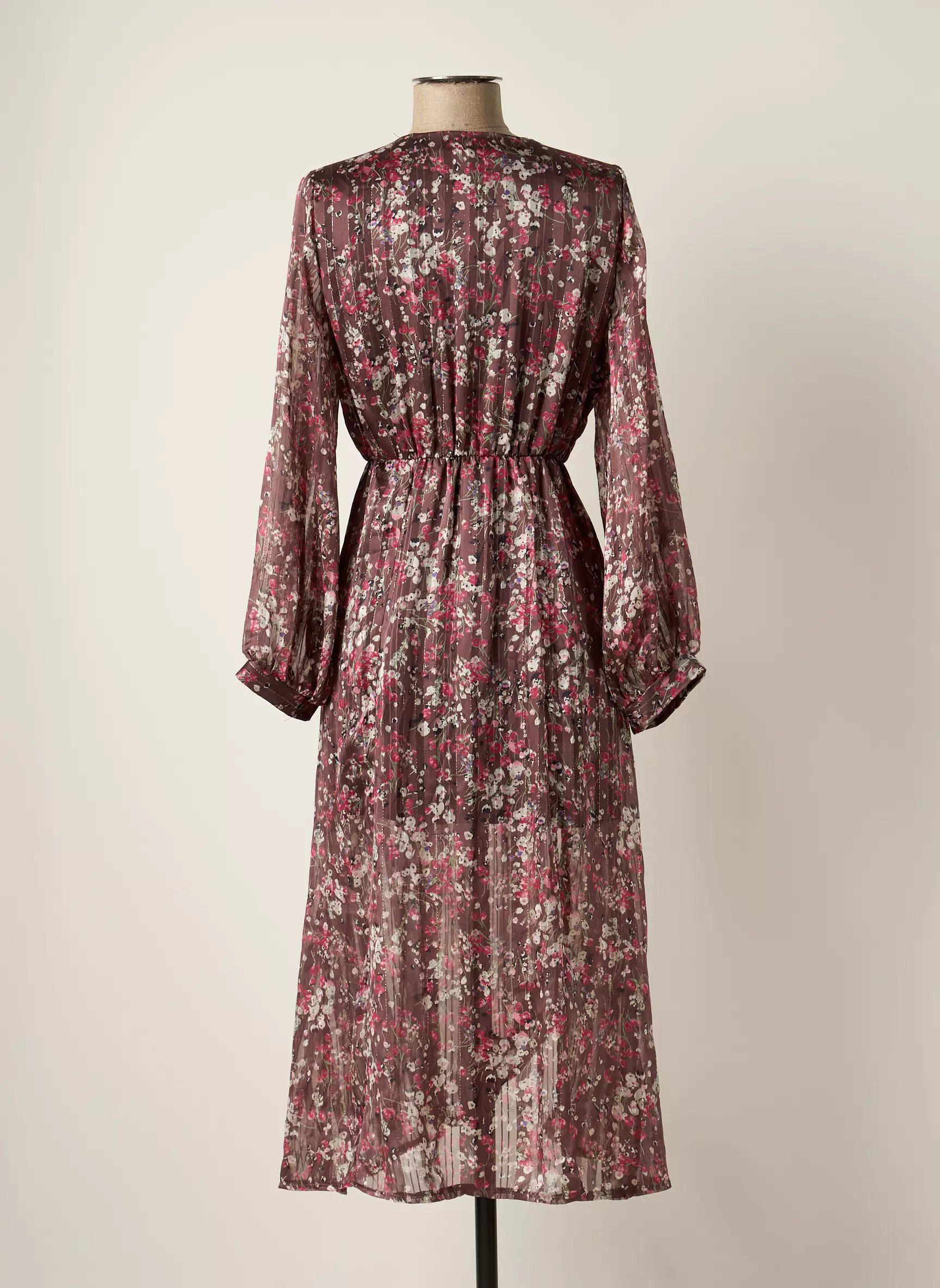 Les Petites Fleurs Robes Longues Femme couleur marron