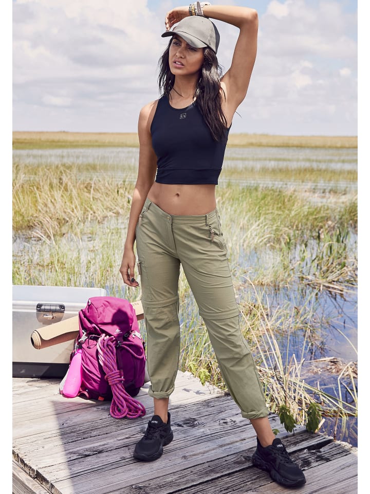 LASCANA ACTIVE Trekkinghose in khaki günstig kaufen