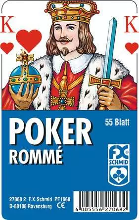 Poker/Rommé - Kartenspiel ab 8 Jahren