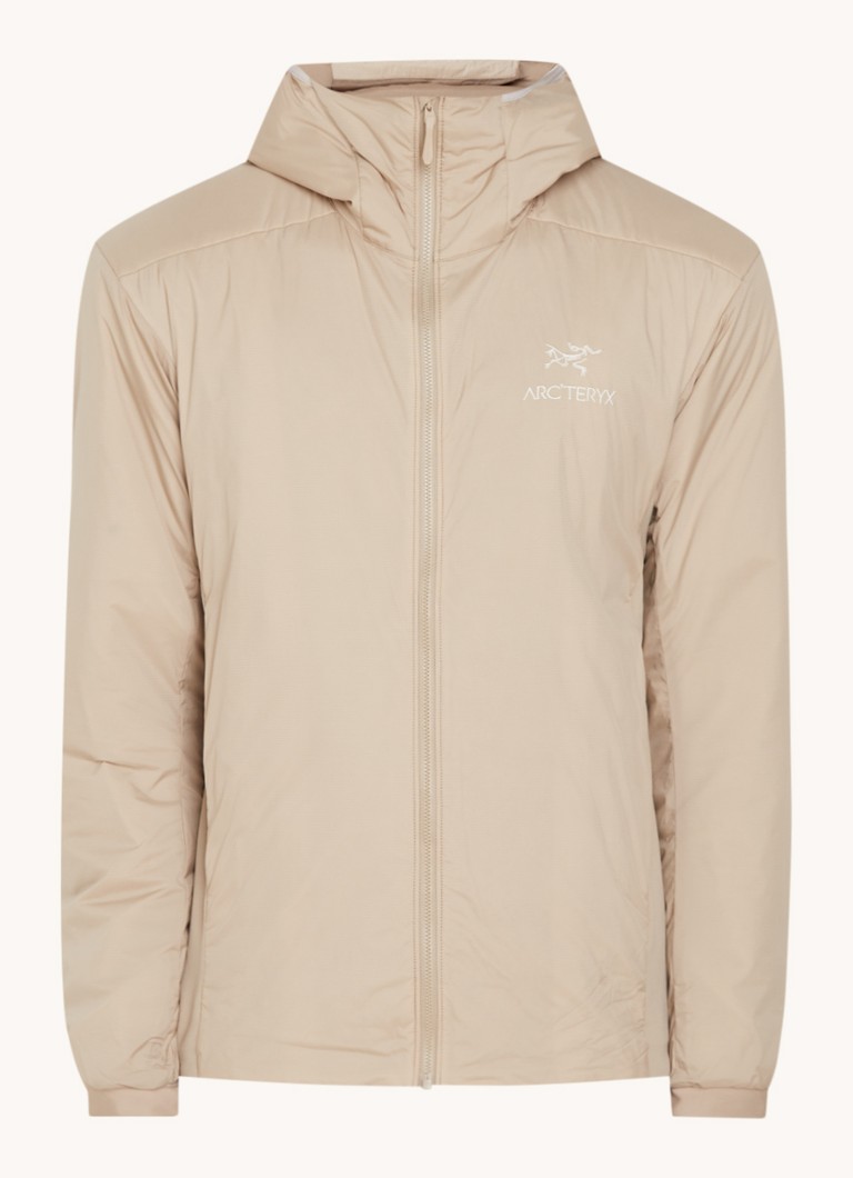 Arc'teryx Atom LT viegla jaka ar kapuci un kabatām ar rāvējslēdzēju