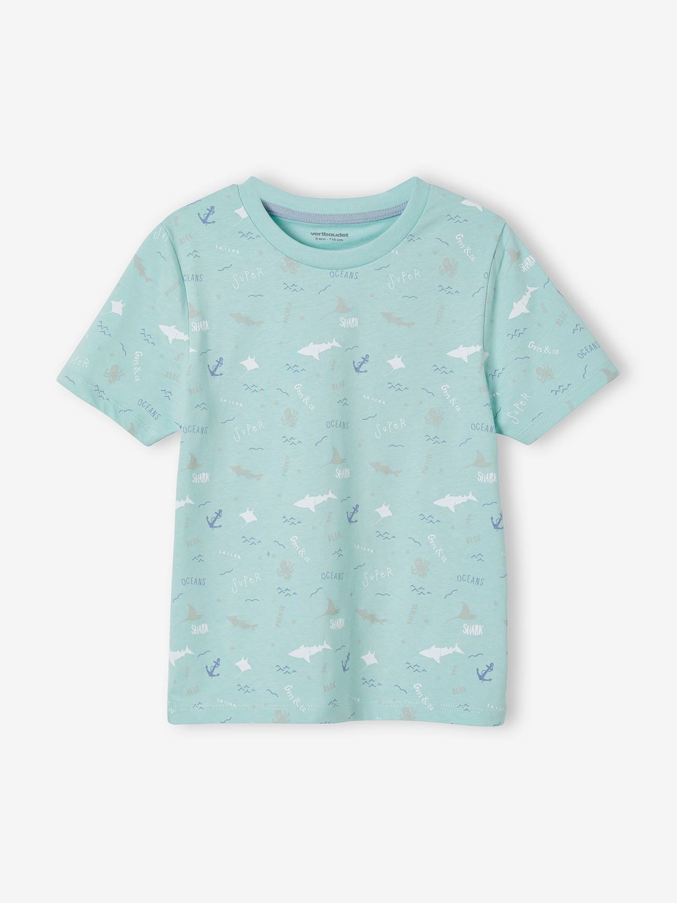 Lot pyjama + pyjashort océan garçon lot bleu