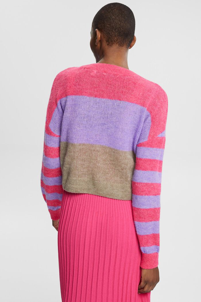 Gerippter Wollmix-Pullover