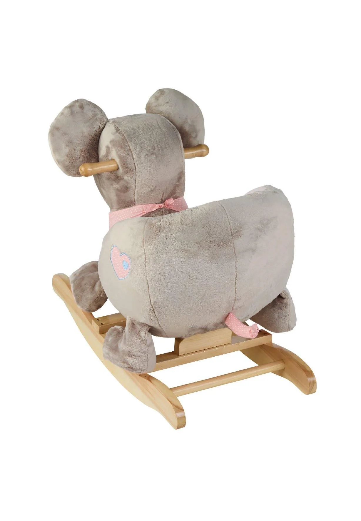 Schaukeltier Mabel in Grau und Rosa, ab 12 Monate
