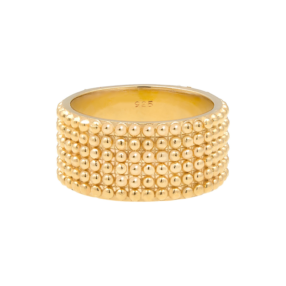 Elli Elli Bague Pois Statement Trend Blogger Bague Femme - (925/1000) Argent Bague