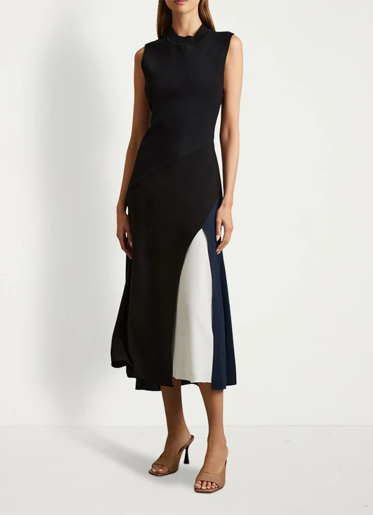 Rochie midi Faro de Reiss cu detalii plisate
