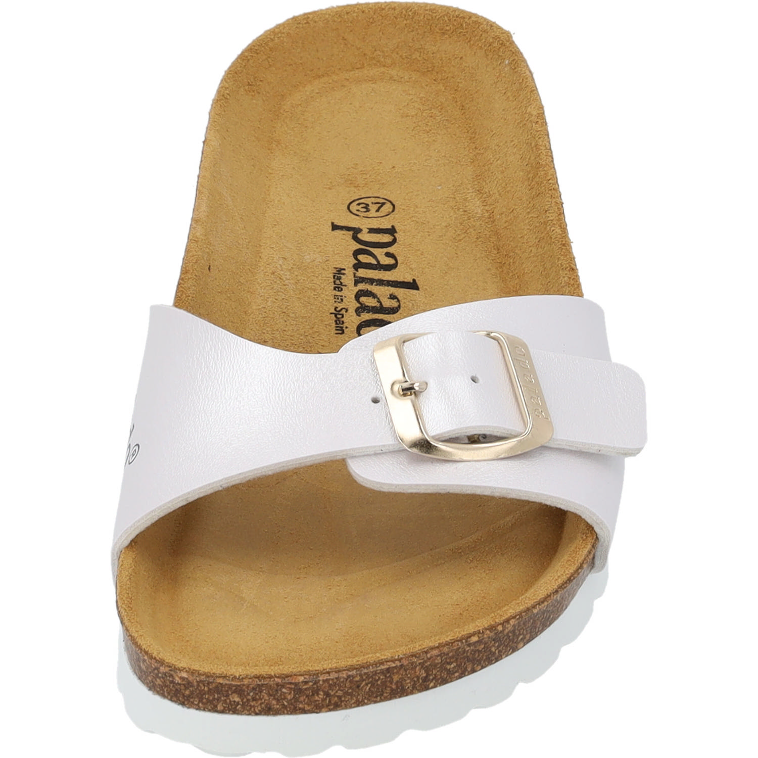 Palado Malta Metallic, Pantoletten, Damen, Metallic Weiß Gold