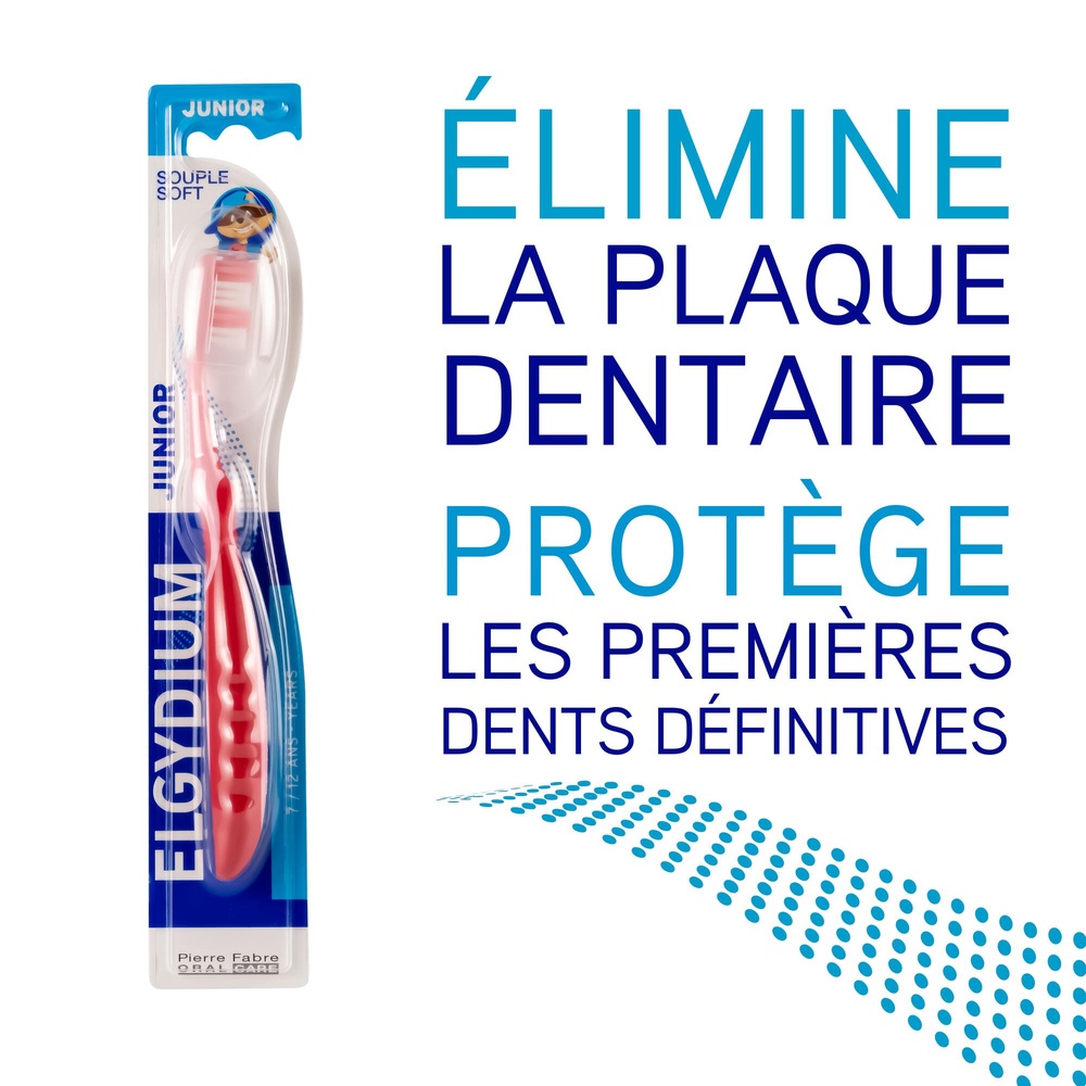 Oral Care ELGYDIUM Junior 7/12 ans Racoon Brosse à dents