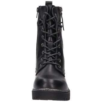 Barbarella Schnür Boots in schwarz