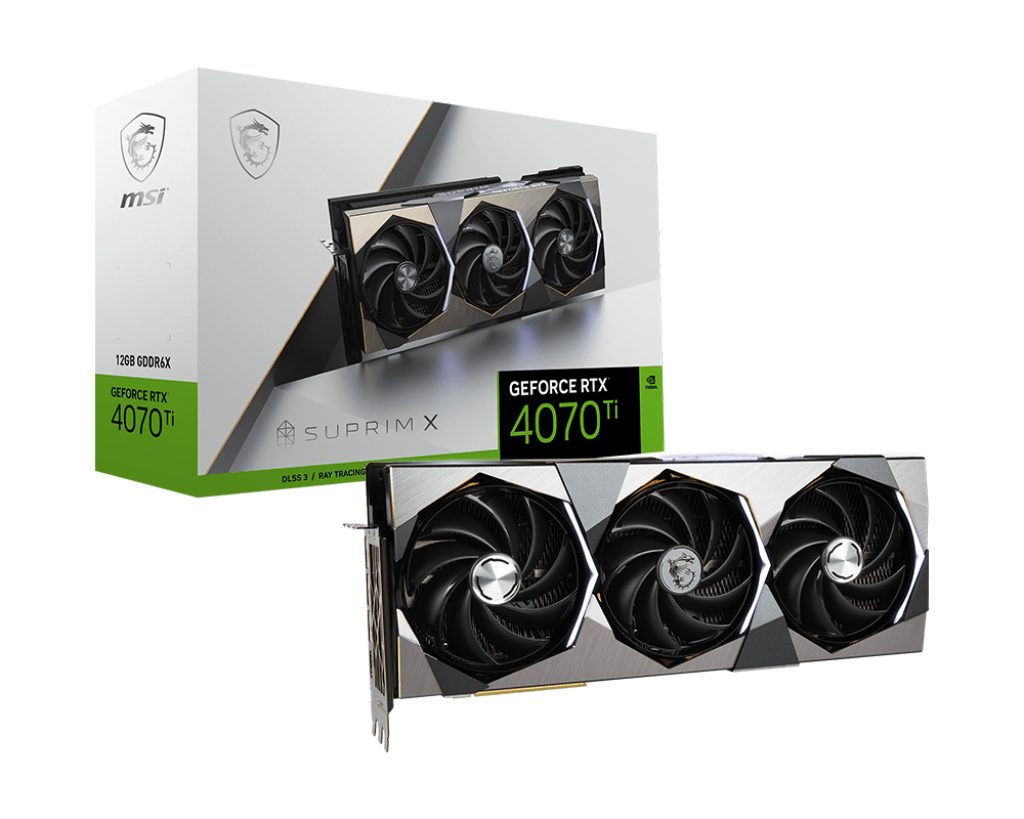 MSI GeForce RTX 4070 Ti SUPRIM X 12G Grafikkarte (12 GB, GDDR6X)