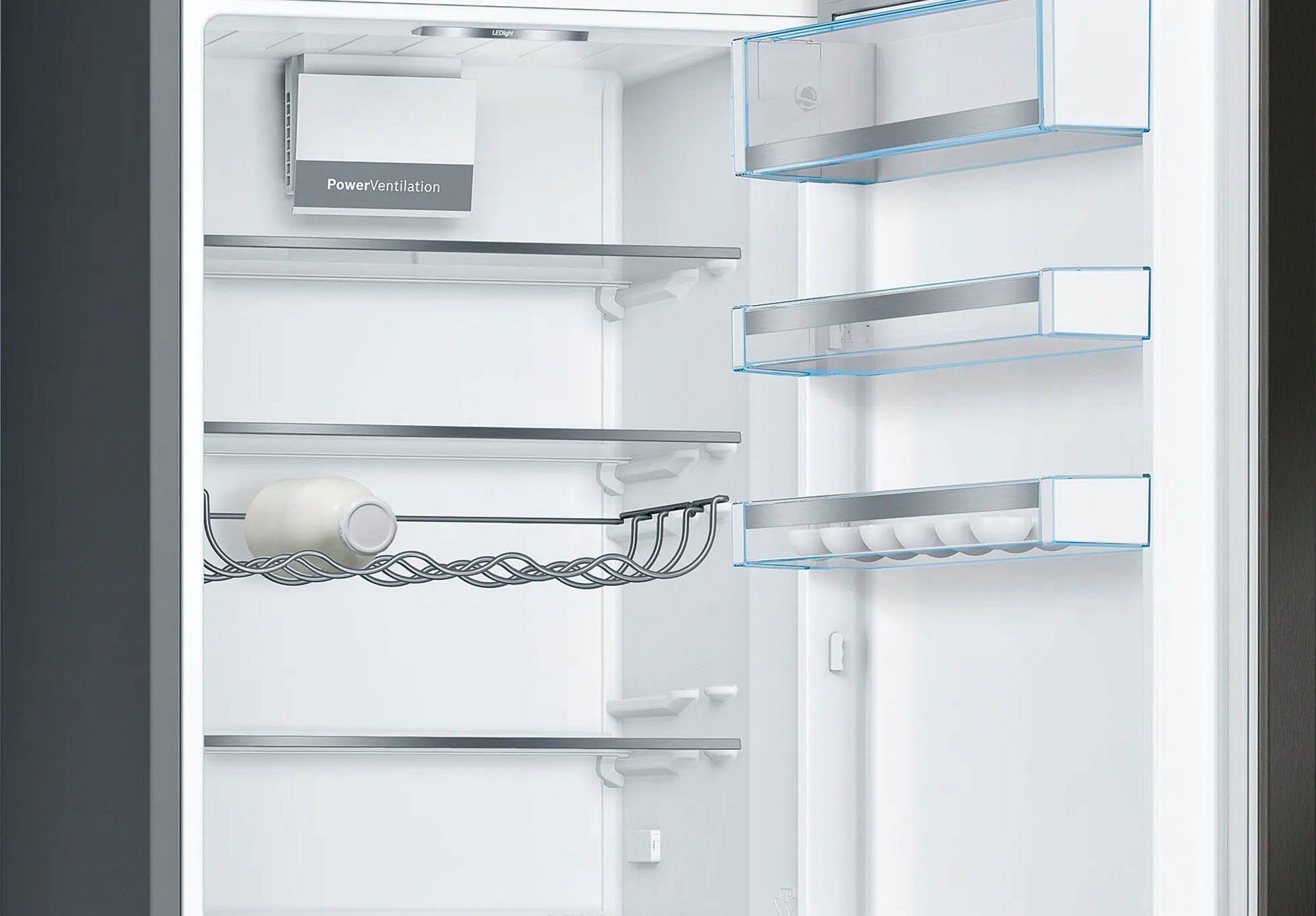 BOSCH Kühl-/Gefrierkombination Serie 6 KGE398XBA, 201 cm hoch, 60 cm breit