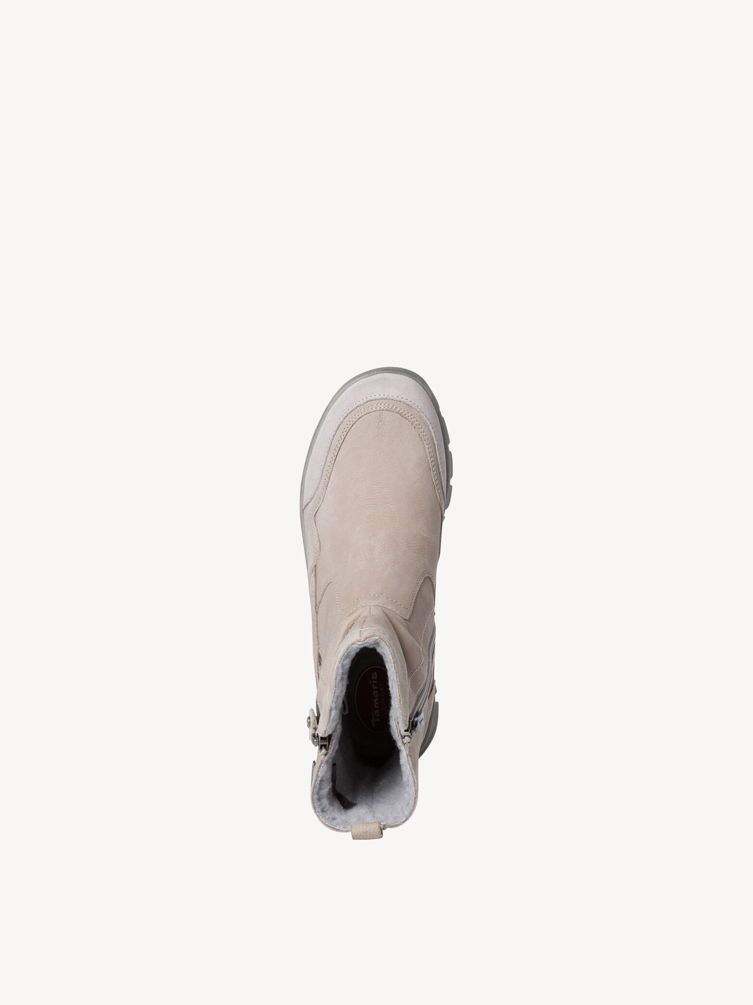 Bottine en cuir - gris