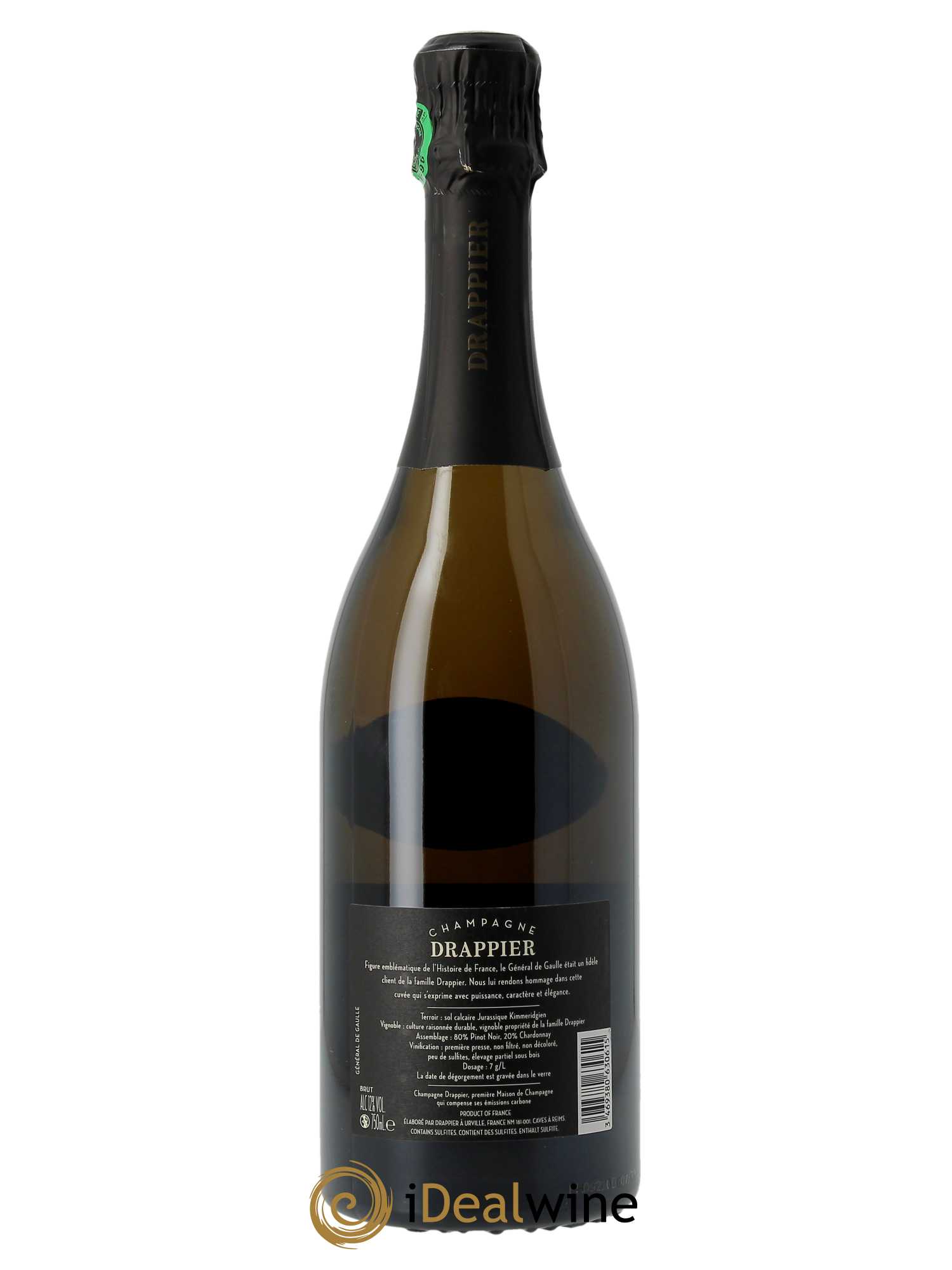 Charles de Gaulle Brut Drappier   - Lot de 1 Bouteille