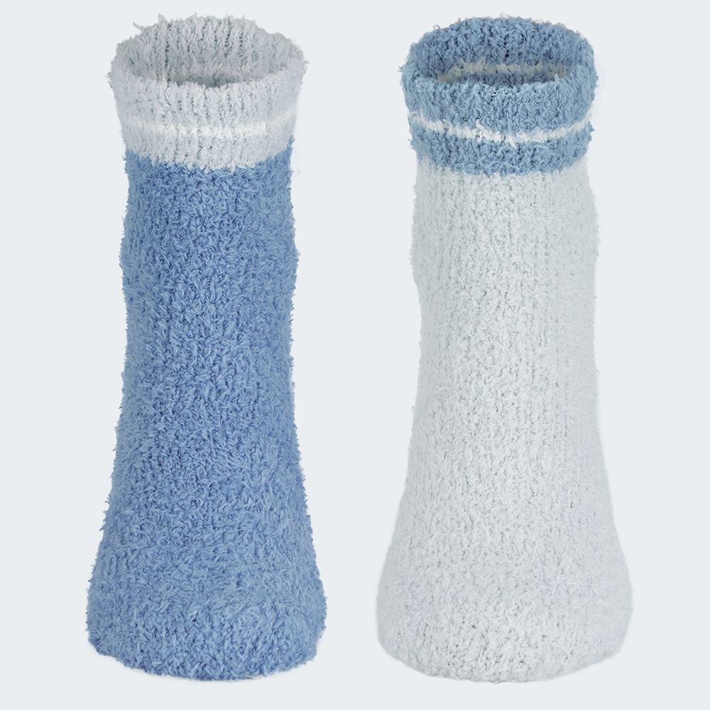Black Snake Blau/Grau 2-Pack Damen Kuschelsocken