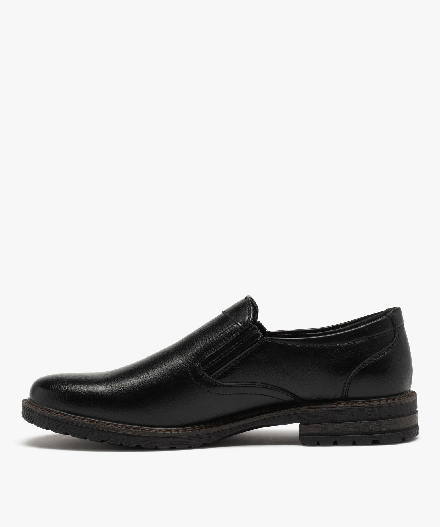 Derby confort avec élastiques latéraux homme noir | GEMO