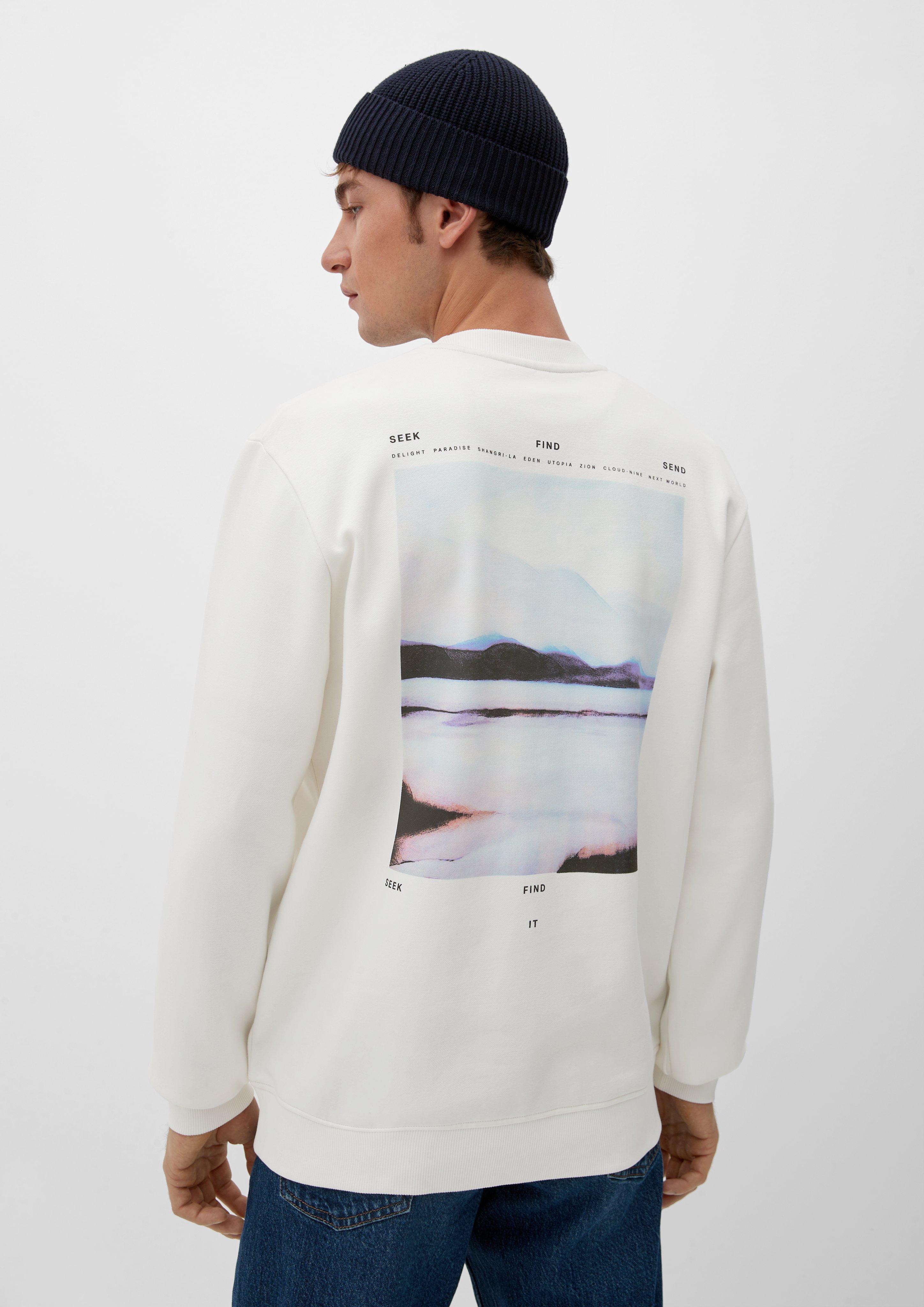 Sweatshirt mit Schrift- und Backprint  2125699-01D1