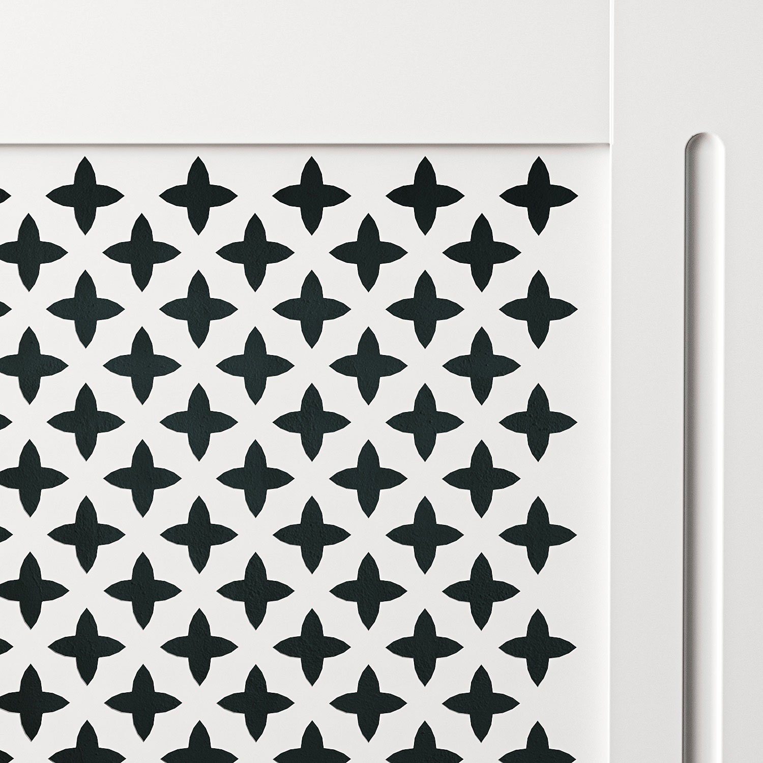 SONNI Heizungsverkleidung Heizungsverkleidung Heizkörperverkleidung weiß Breite 78/112/152cm, Kreuzgitter, Heizungsverkleidung, Zubehör für Wandmontage, MDF