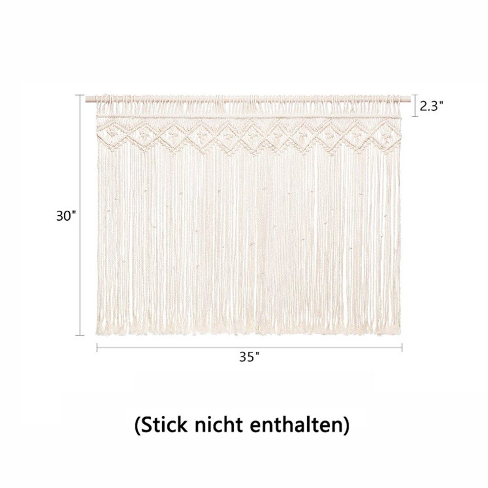 Wandteppich Makramee Wandbehang Tapisserie, Handgemachte Gewebte Makramee, Questive