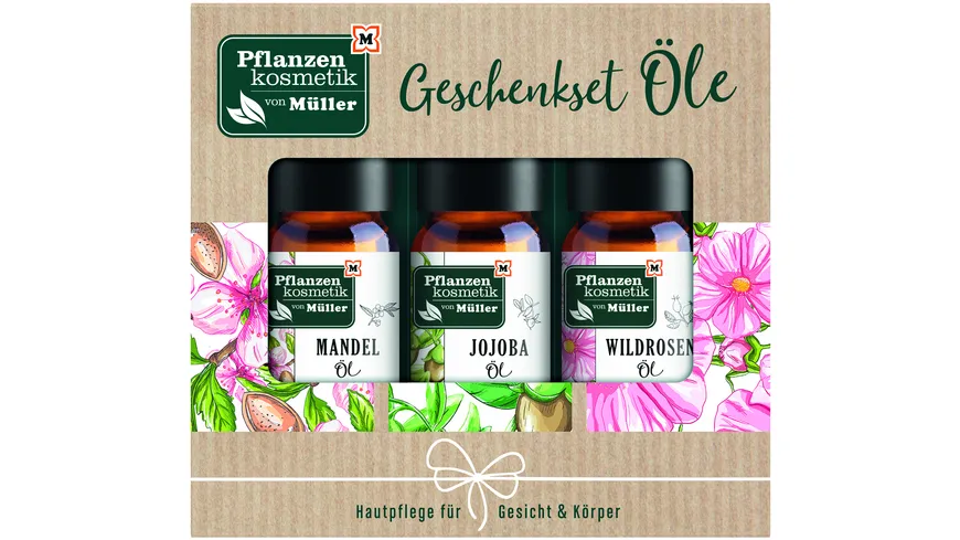 Pflanzenkosmetik von Müller Hautpflege für Gesicht & Körper Geschenkset 30 ml