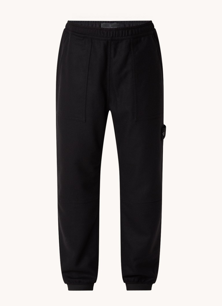 Stone Island 331F4 tapered fit sweatpants in wool blend