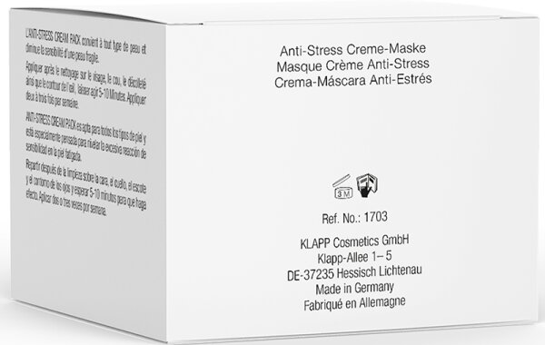 KLAPP Skin Care Science Immun Anti-Stress Cream Pack Gesichtsmaske