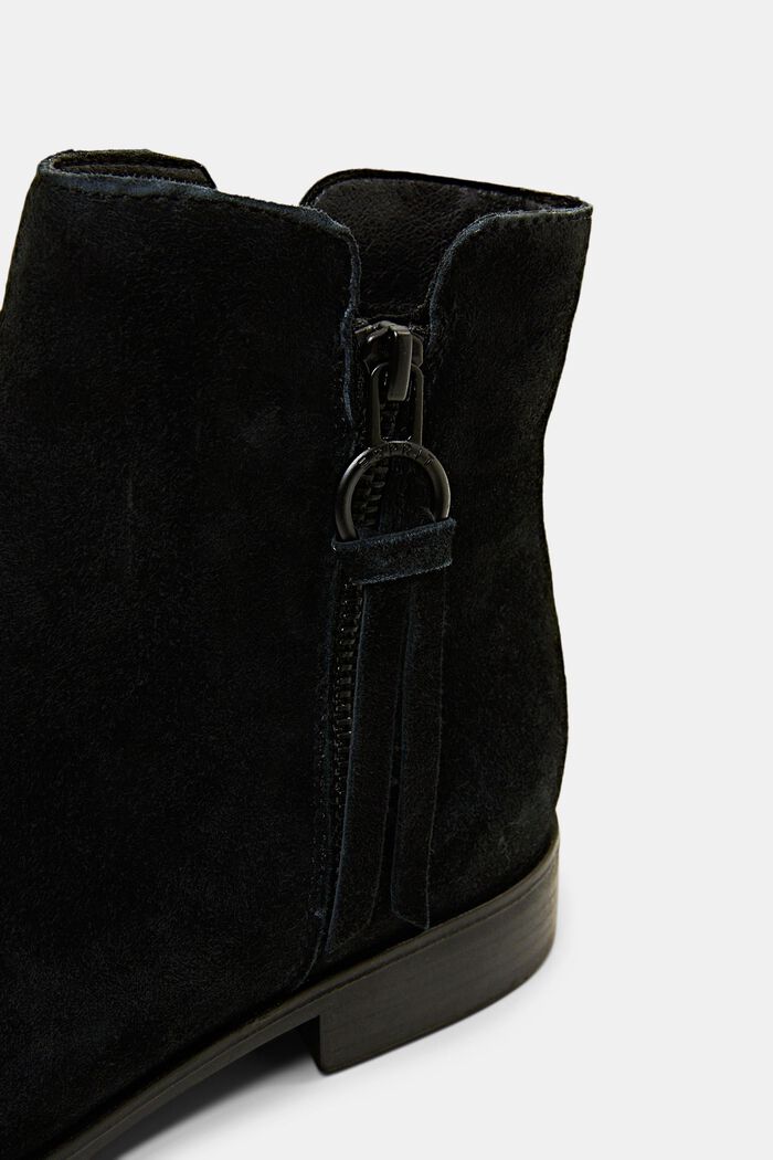 Rauleder-Boots mit Reißverschluss