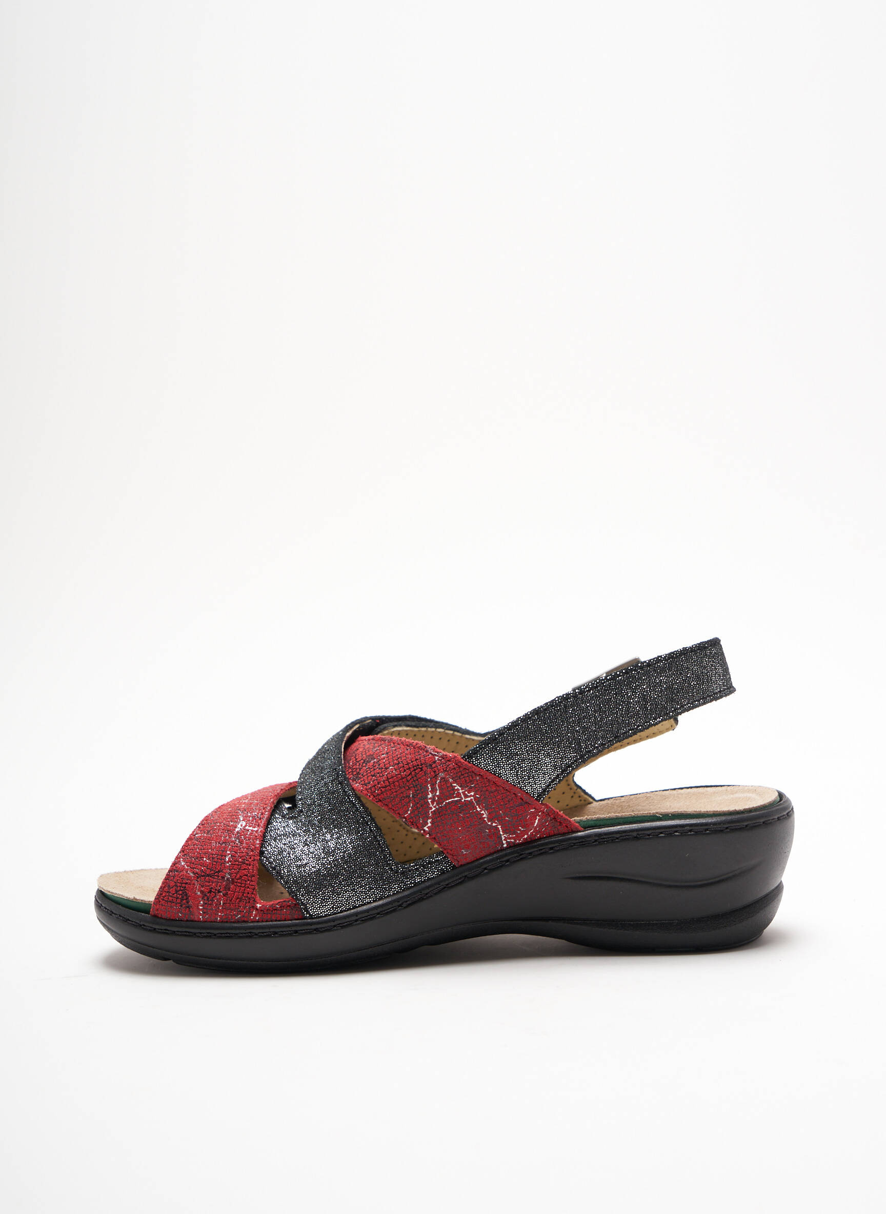 Fargeot Sandales Nu Pieds Femme couleur rouge