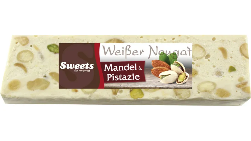 Odenwälder Marzipan Weißer Nougat mit Pistazie & Mandeln 155 g