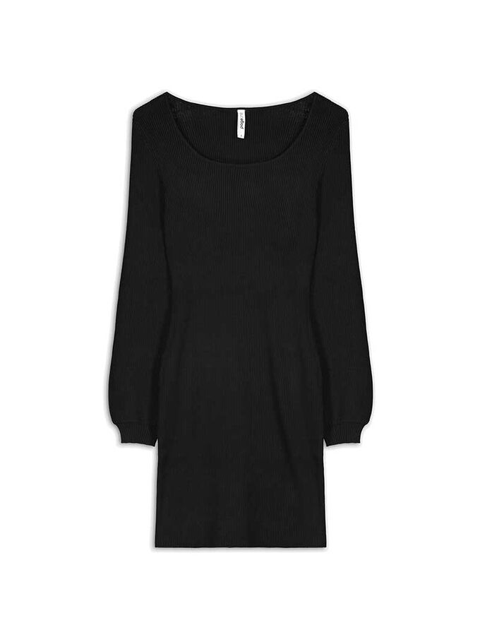 Strickkleid - Puffärmel