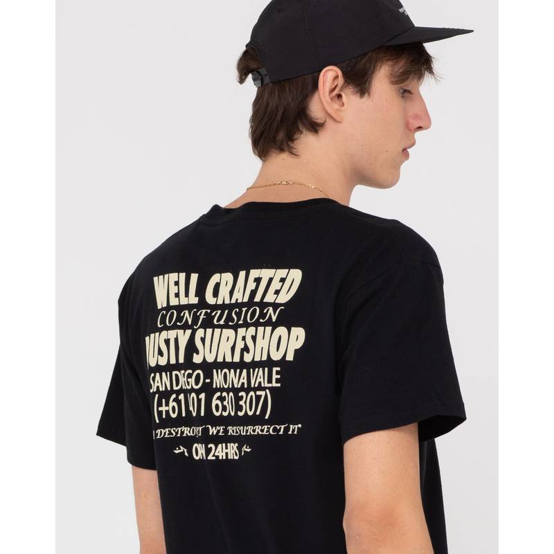 RUSTY SHAPE SHOP MERCH SHORT SLEEVE TEE T-Shirt Herren